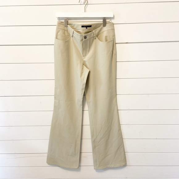 theory | Low Rise Flare Tan Wool Blend Trousers Size 8 - Picture 1 of 11
